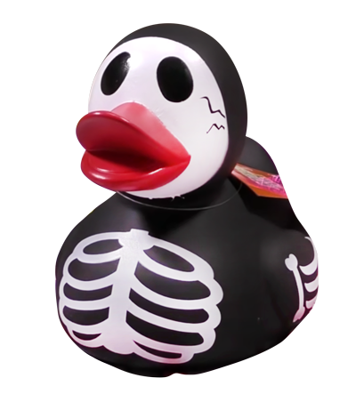skeleton rubber duck
